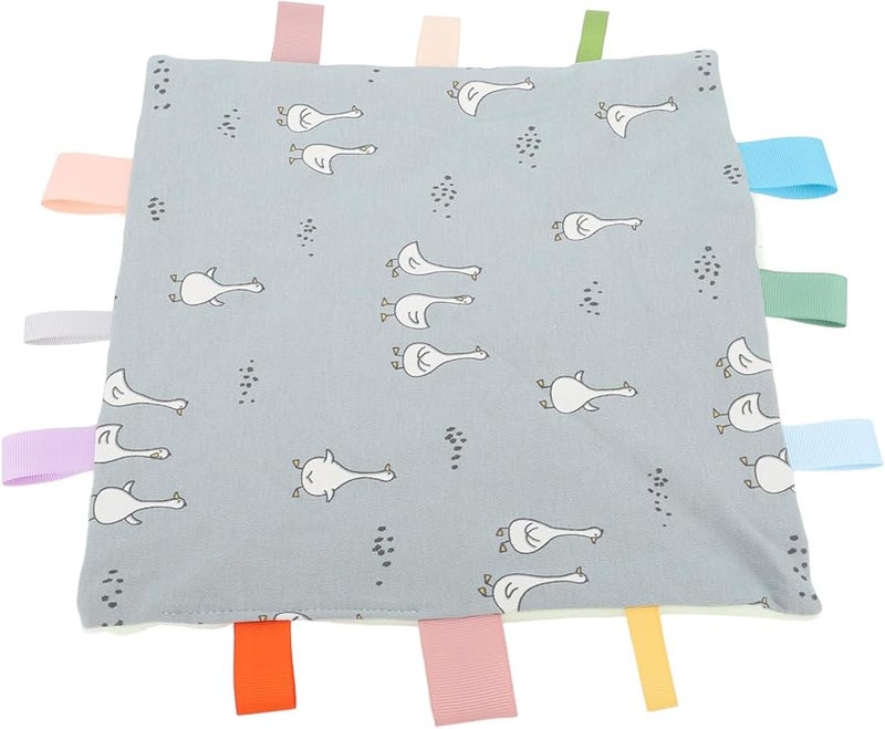 منشفة تسنين الأطفال بنقشة البط القطنية الناعمة للاستخدام المنزلي والخارجي - Image 1